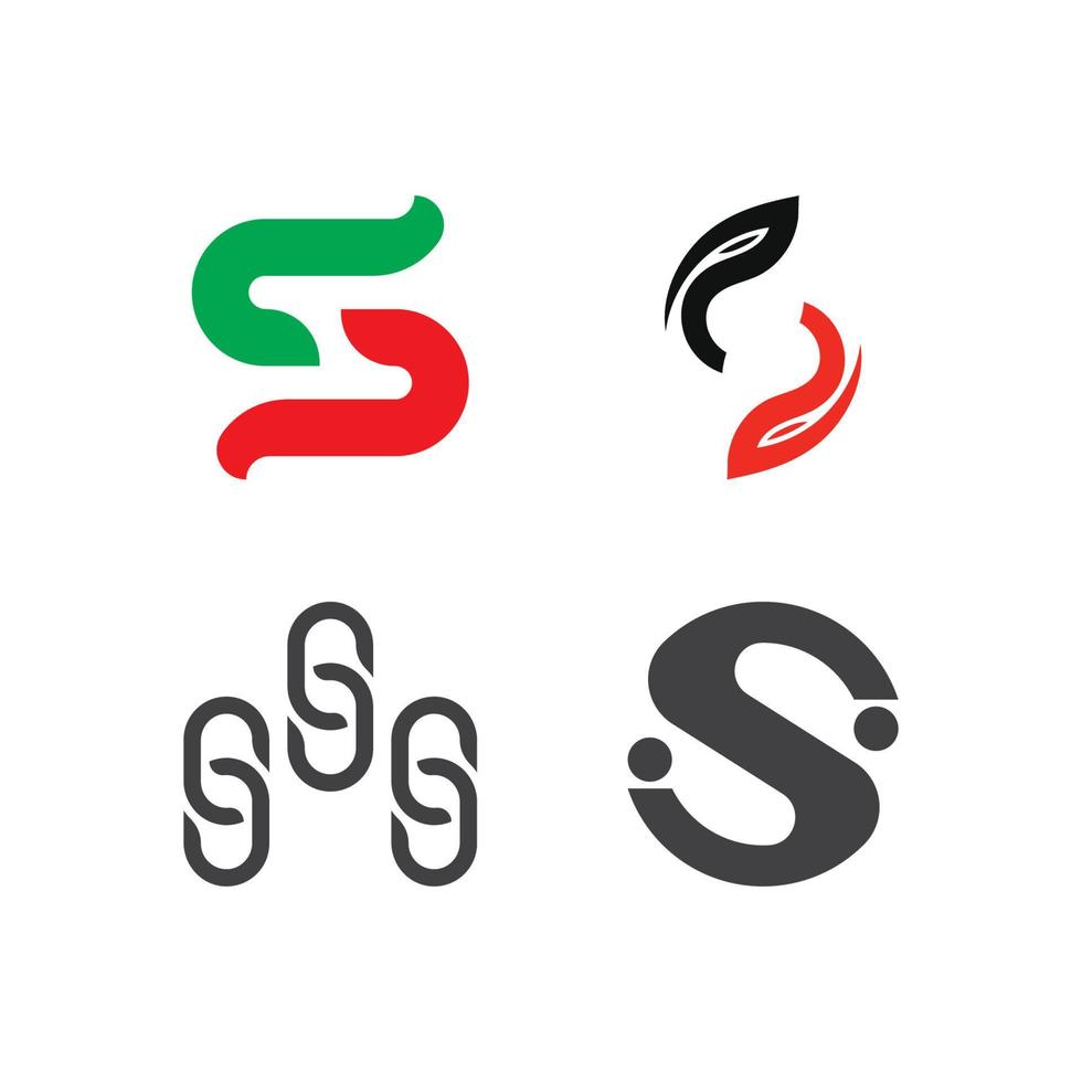 diseño de logotipo de letra s corporativa de negocios vector