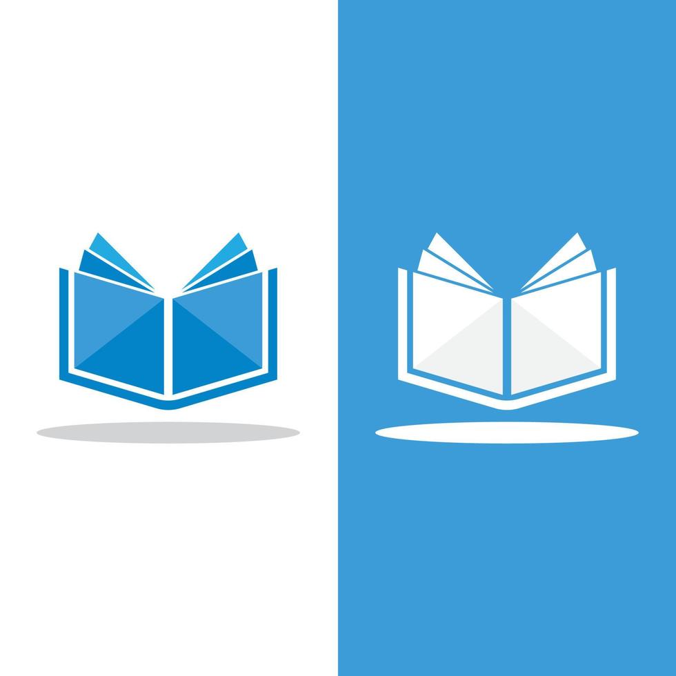 vector de tecnología de icono de logotipo de libro digital