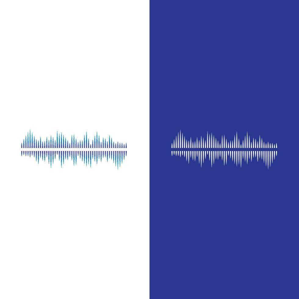 Sound waves vector illustration design