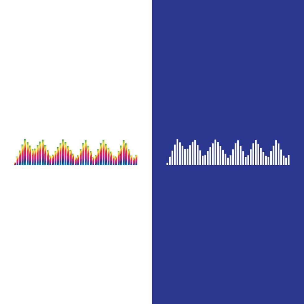 Sound waves vector illustration design