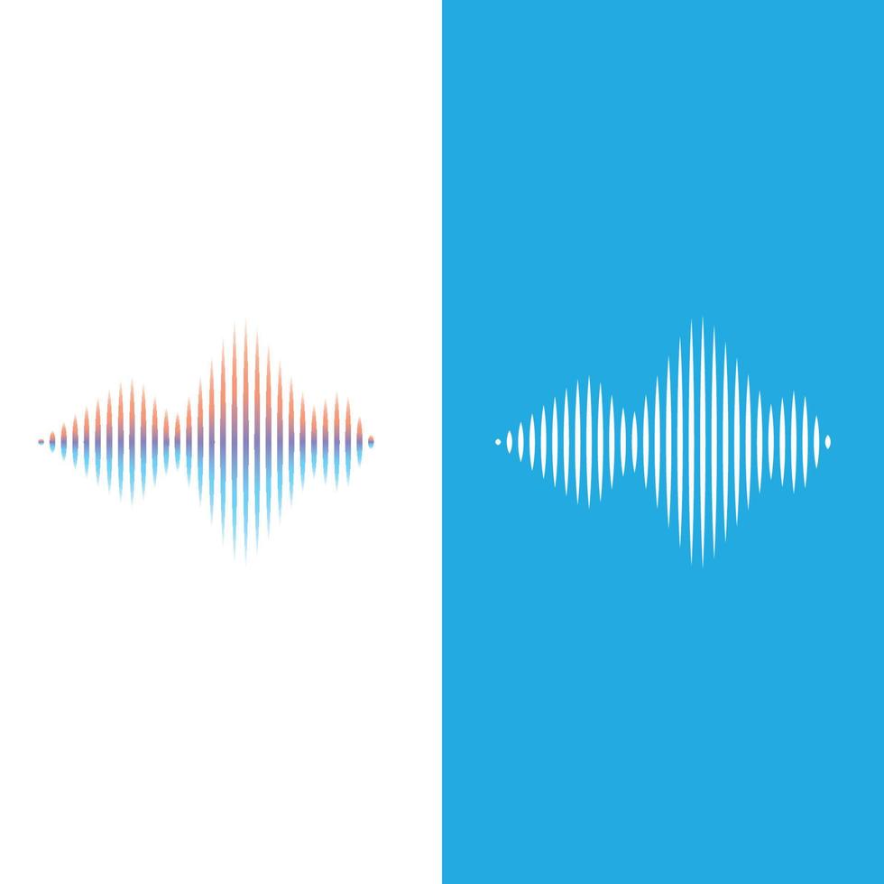 Sound waves vector illustration design