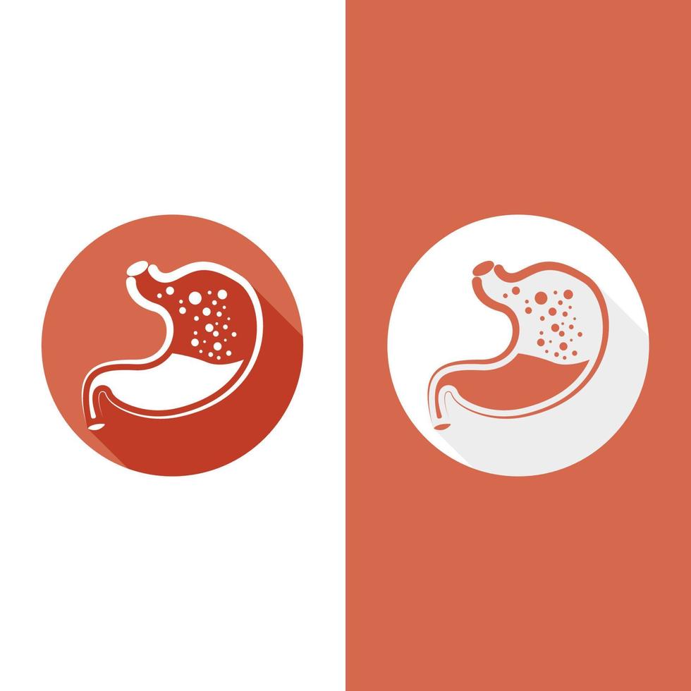 stomach care icon design concept vector