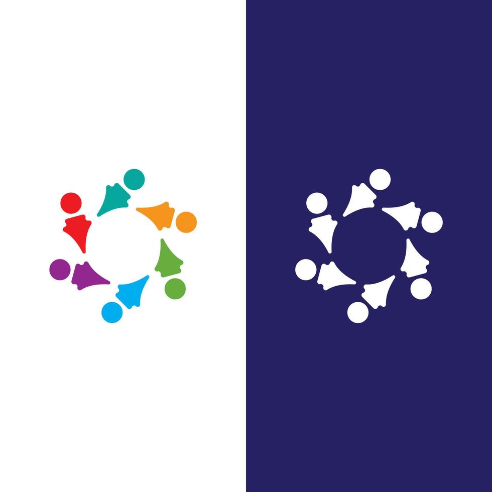 Community, network and social icon vector