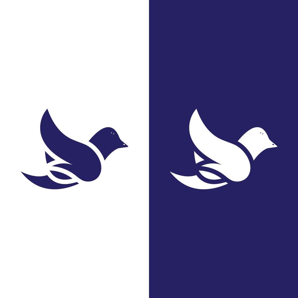 Dove bird logo vector design