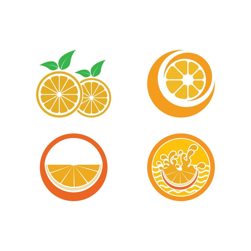 Orange logo design Vector icon