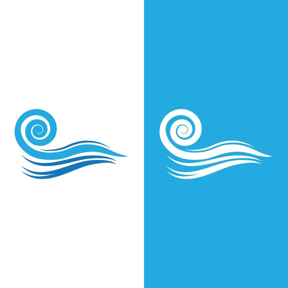 diseño de ilustración de vector de playa de onda