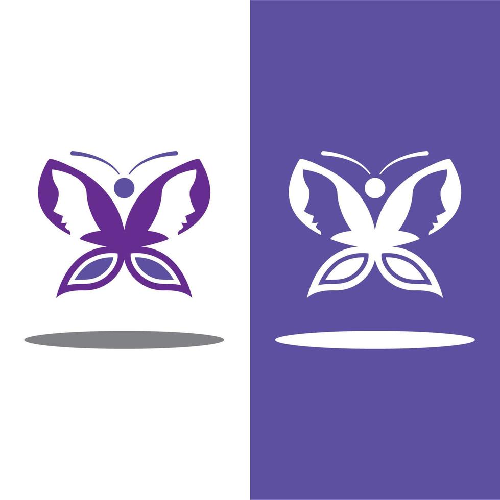 Butterfly logo icon vector design