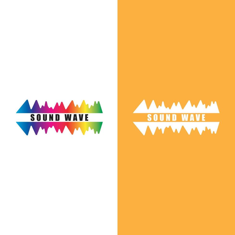 Sound waves vector illustration design