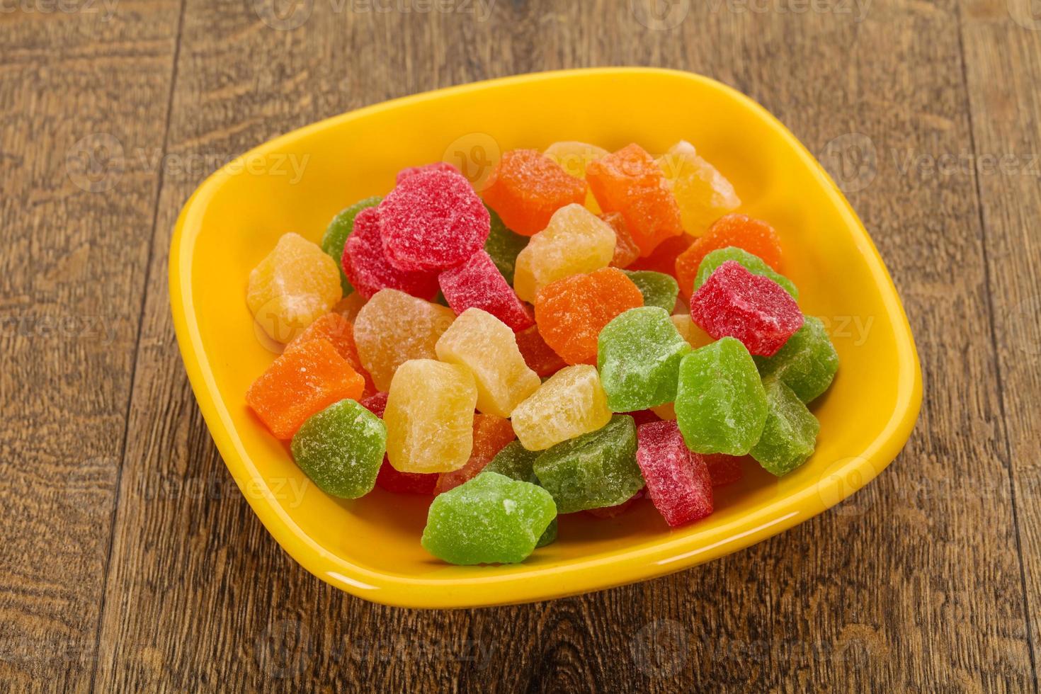 Sweet candied fruit photo