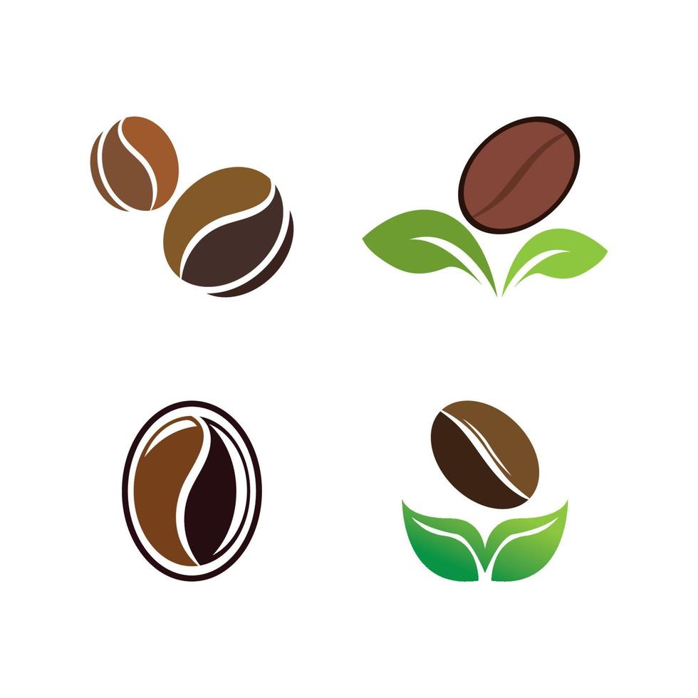 Ilustración de vector de icono de grano de café