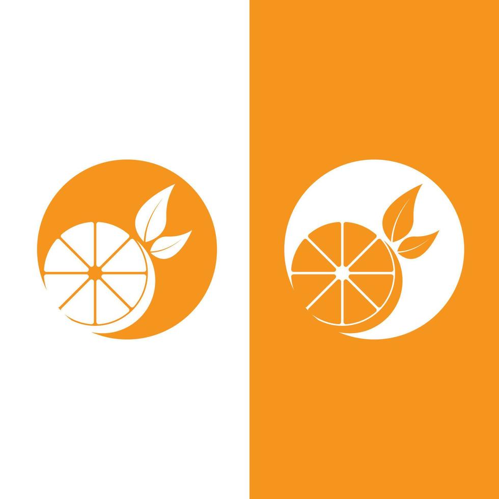 Orange logo design Vector icon