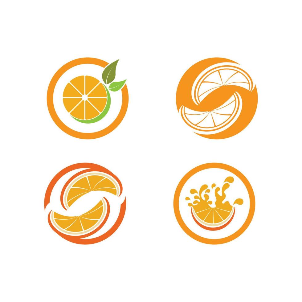 Orange logo design Vector icon