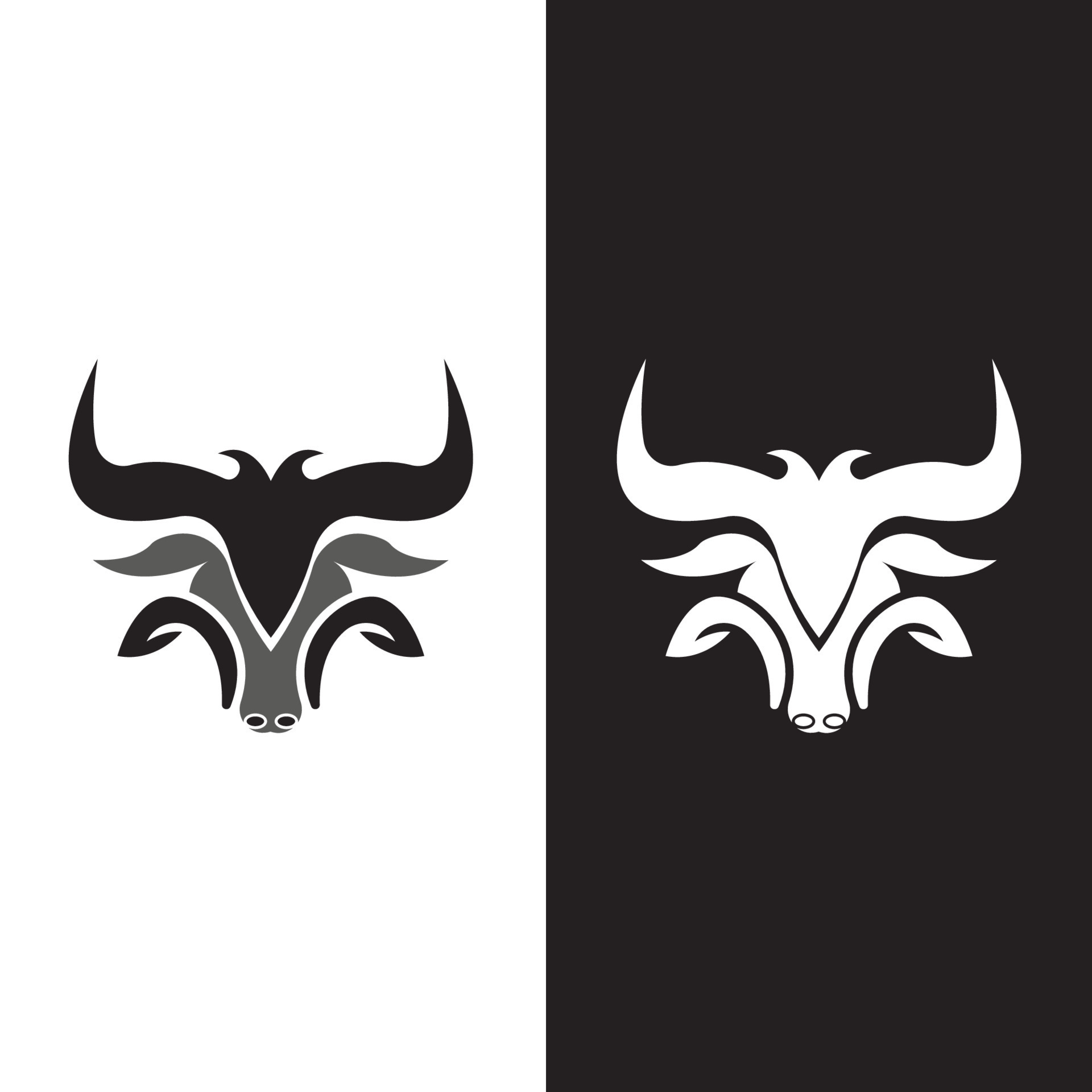 Bull head logo vector icon 7866614 Vector Art at Vecteezy