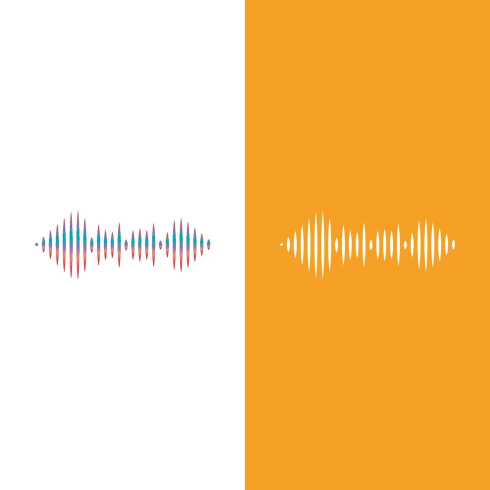 Sound waves vector illustration design