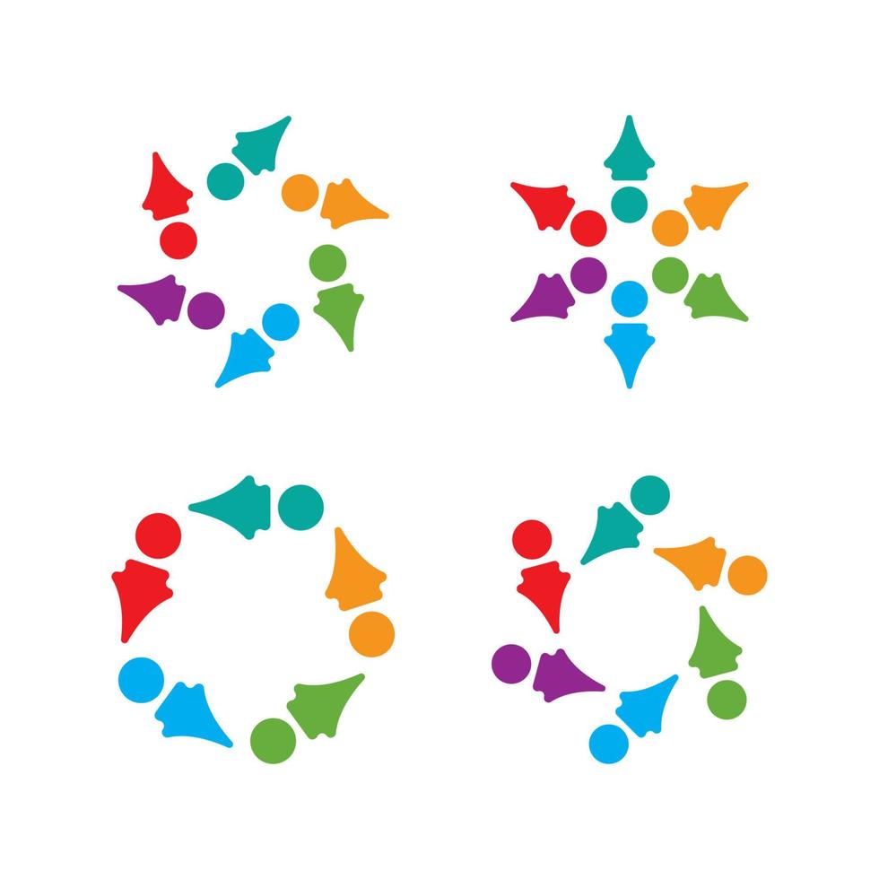Community, network and social icon vector