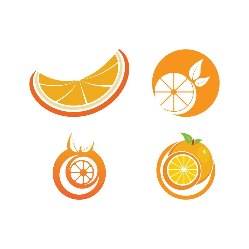 Orange logo design Vector icon