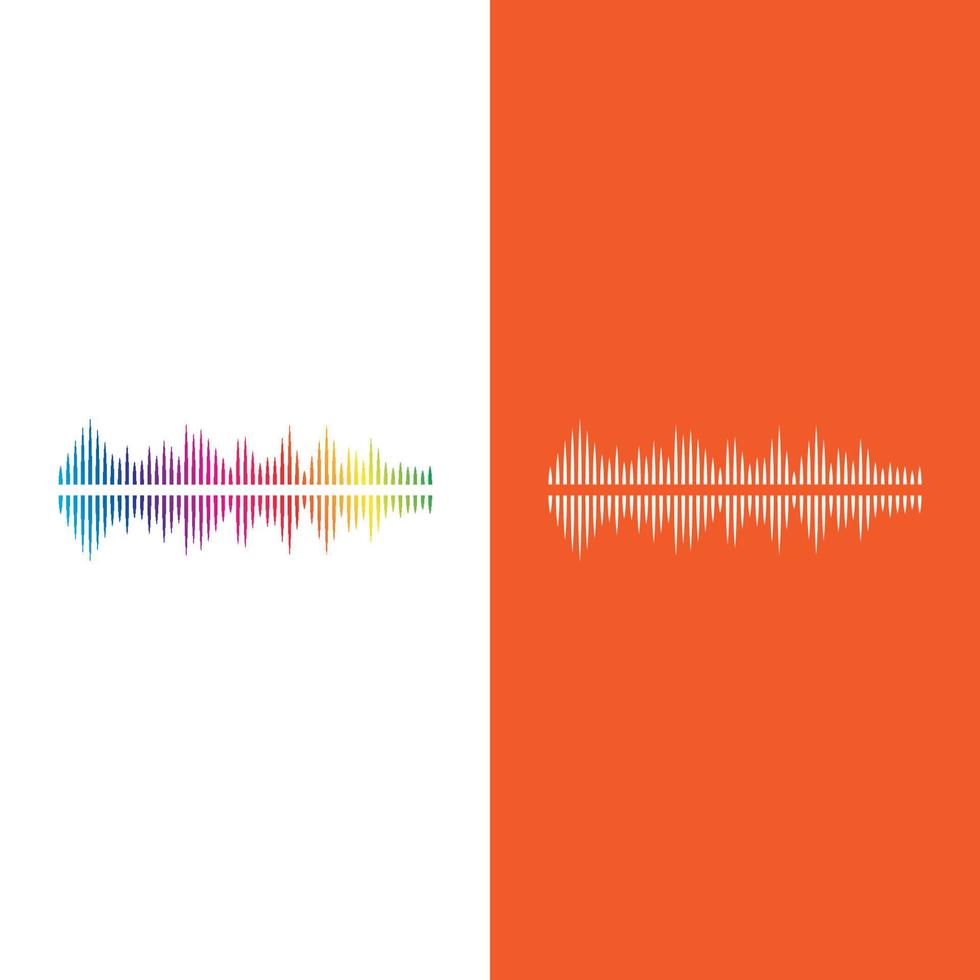 Sound waves vector illustration design