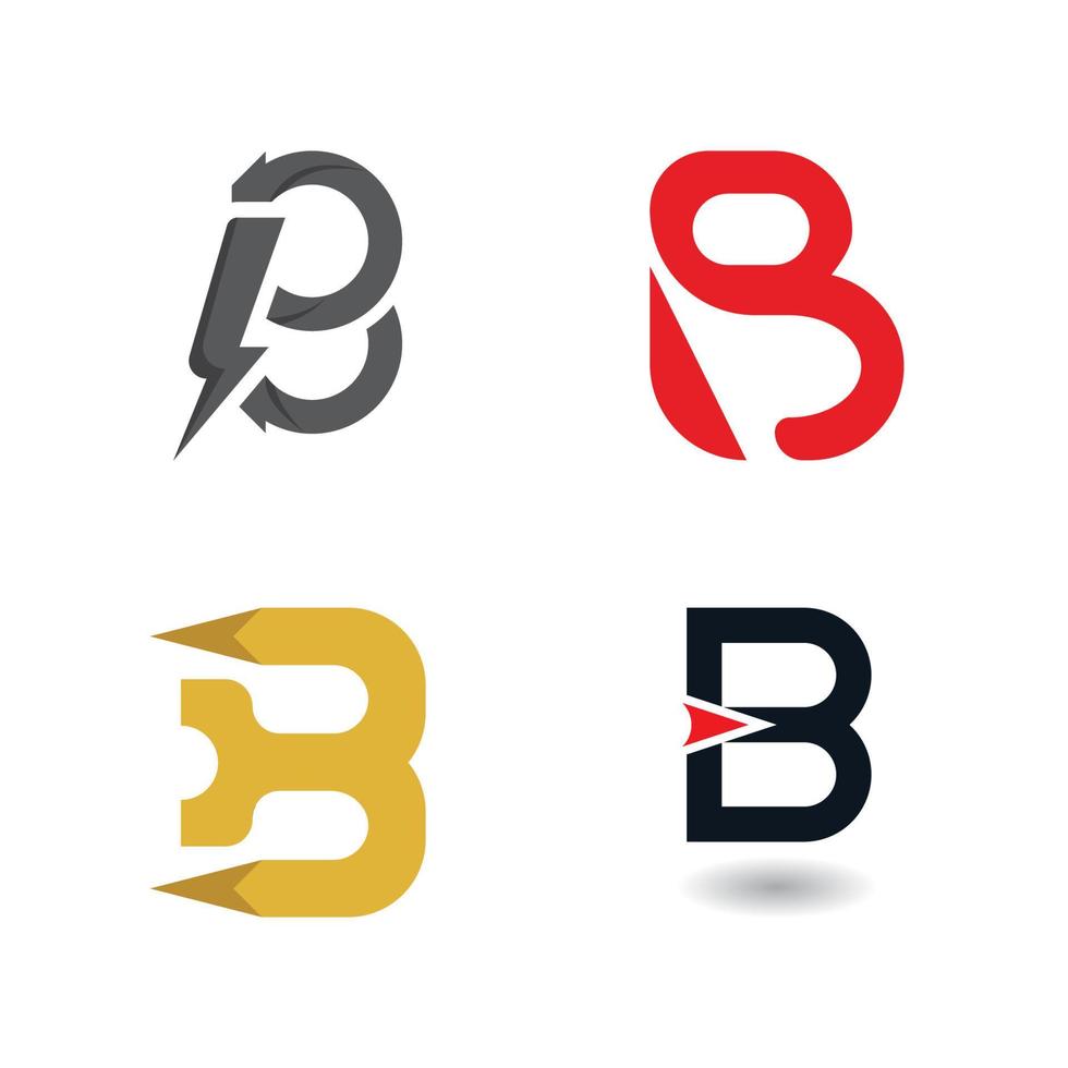 B Letter vector logo illustration