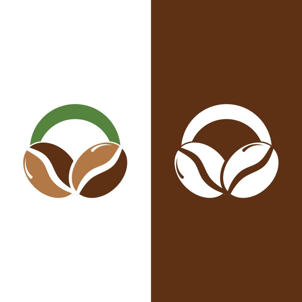 Ilustración de vector de icono de grano de café