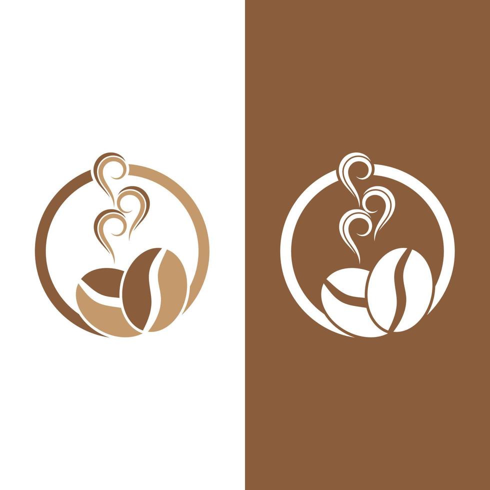 Ilustración de vector de icono de grano de café