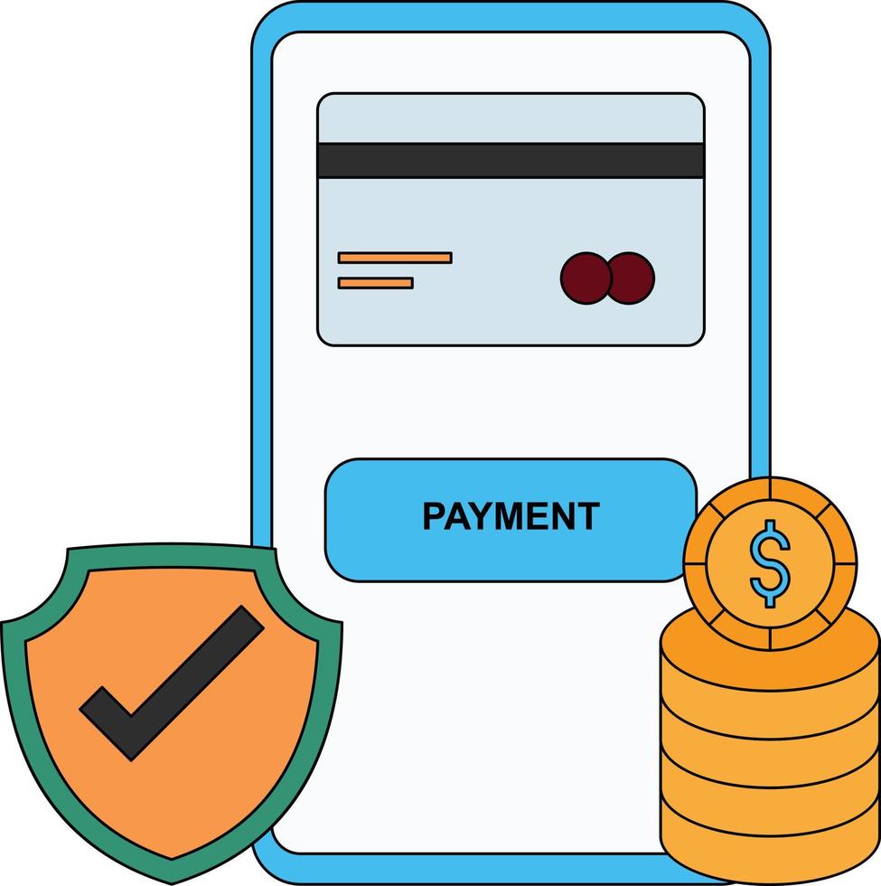 Payment is secure. vector