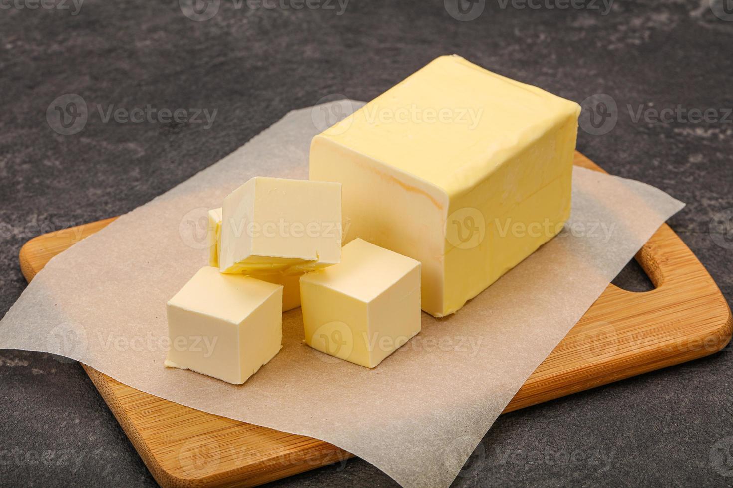 Dairy natural yellow butter piece photo