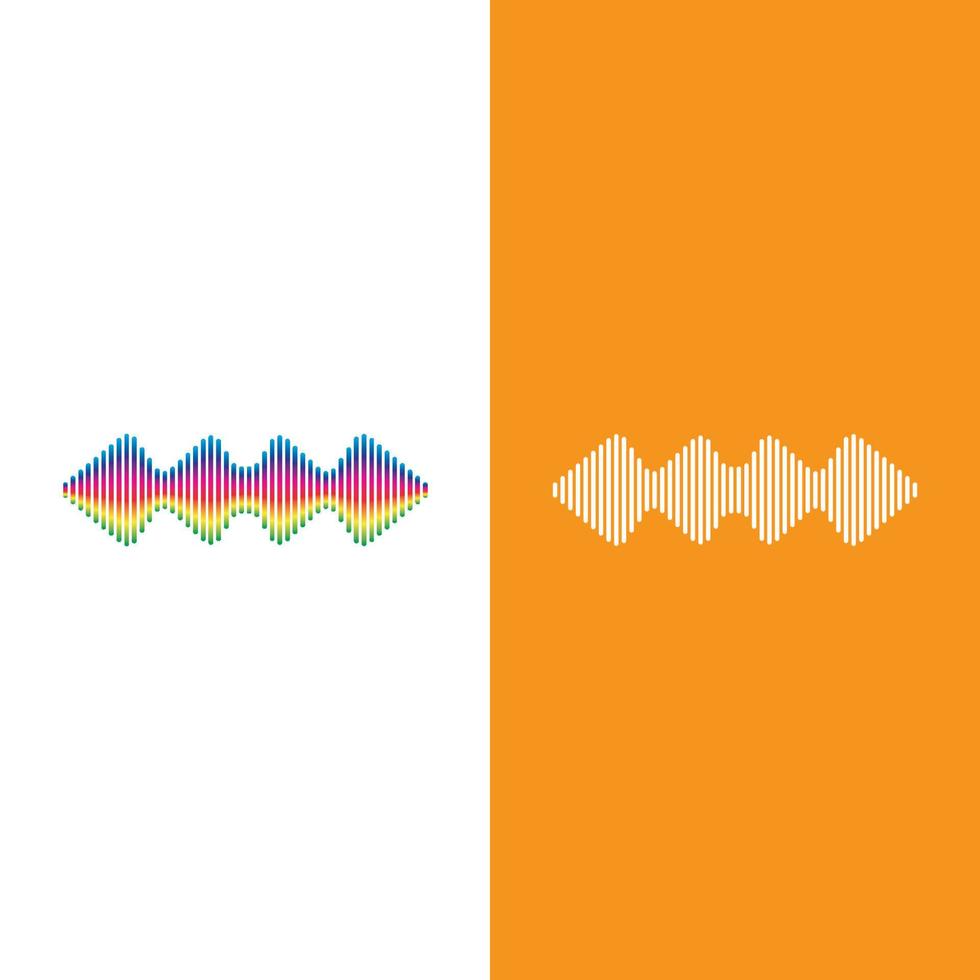 Sound waves vector illustration design