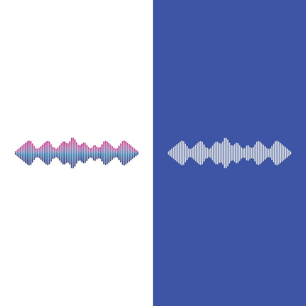 Sound waves vector illustration design