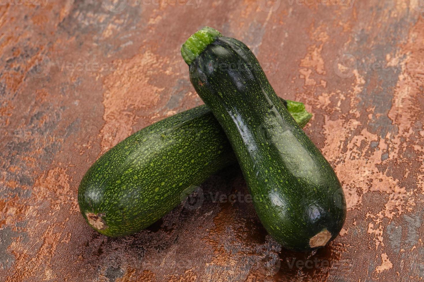 Raw ripe zucchini photo