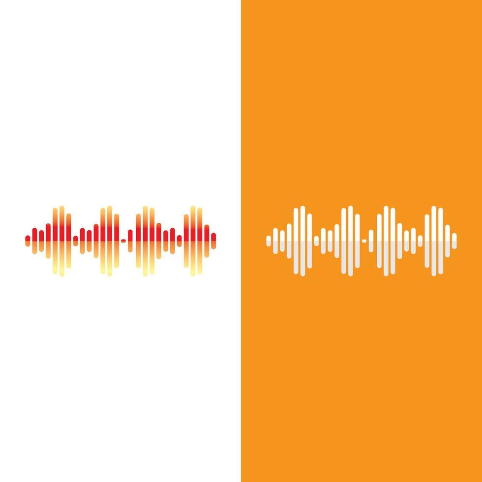 Sound waves vector illustration design