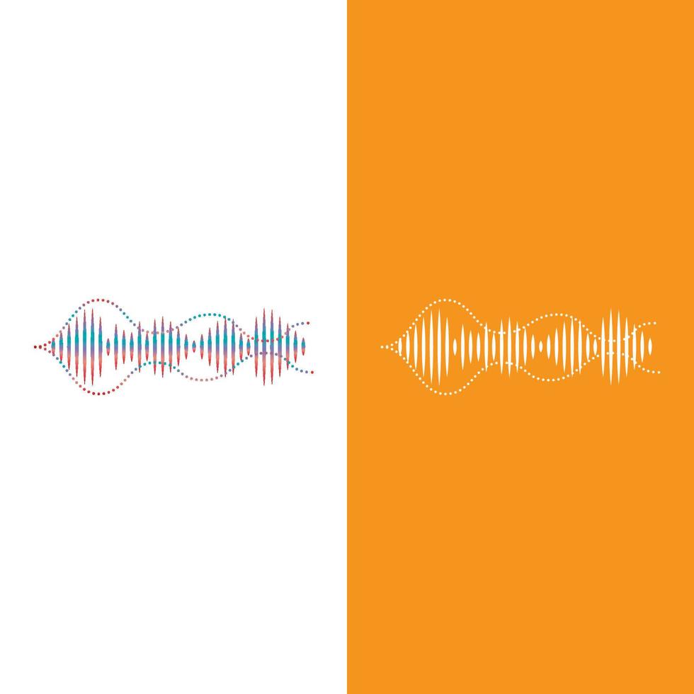 Sound waves vector illustration design