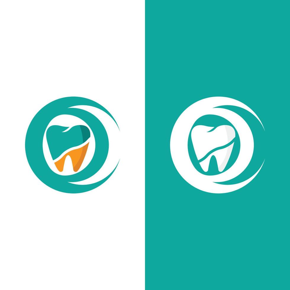 Ilustración de vector de plantilla de logotipo dental