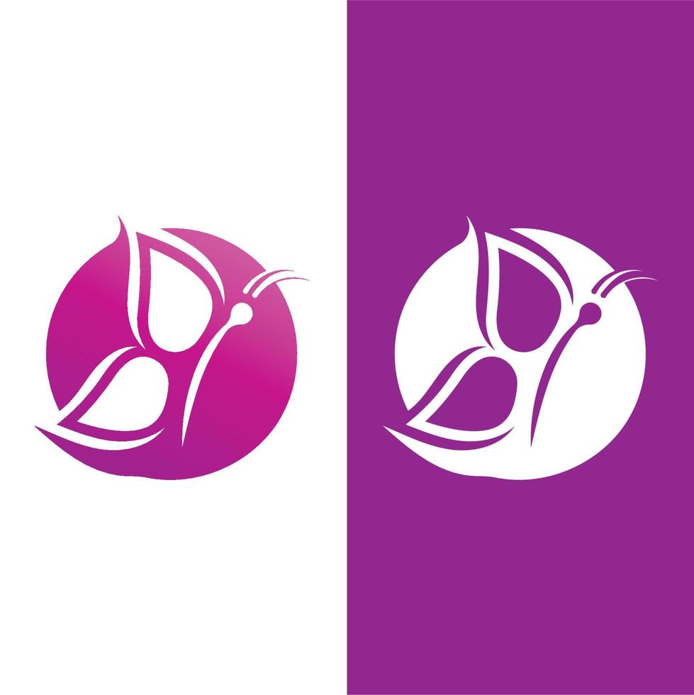 Butterfly logo icon vector design