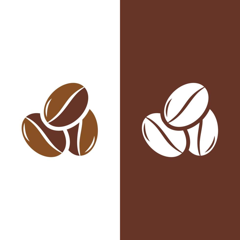 Ilustración de vector de icono de grano de café