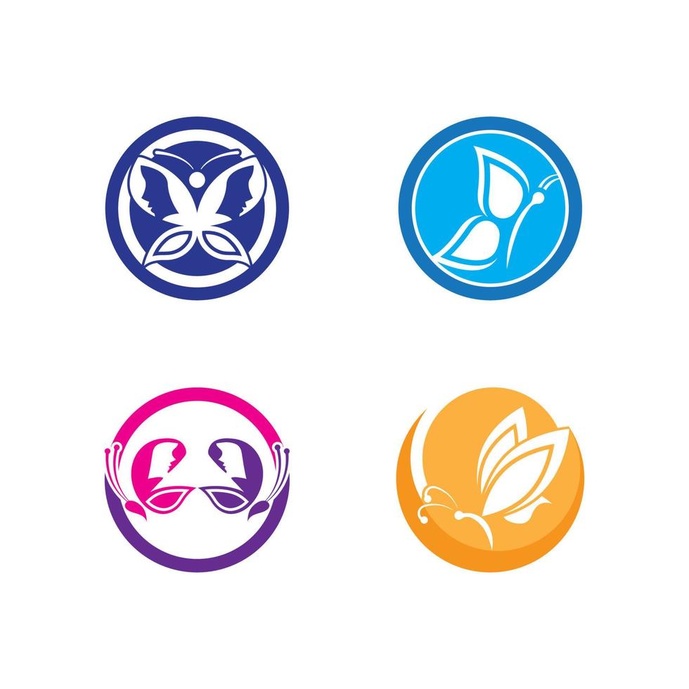 Butterfly logo icon vector design