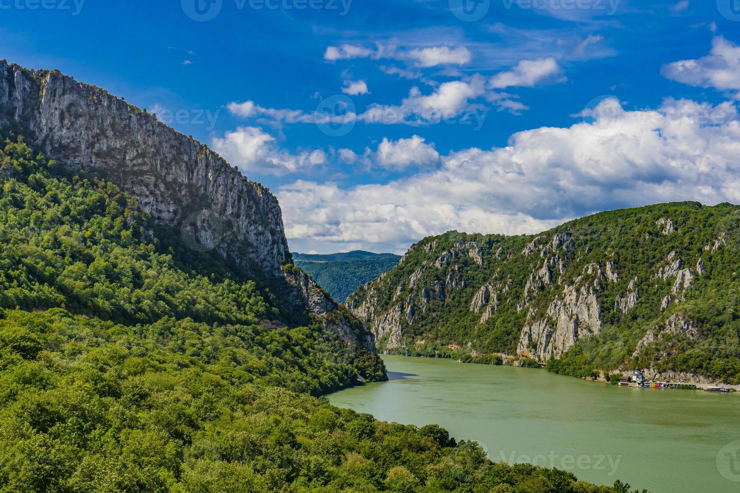 Danube gorge at Djerdap in Serbia photo