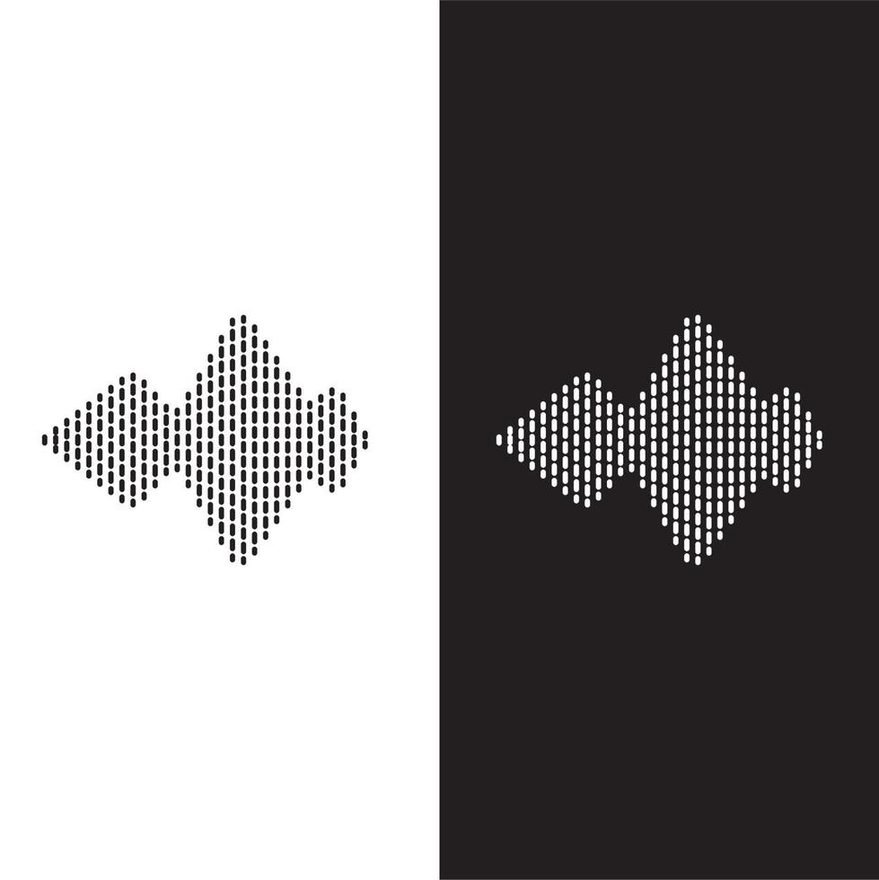 Sound waves vector illustration design