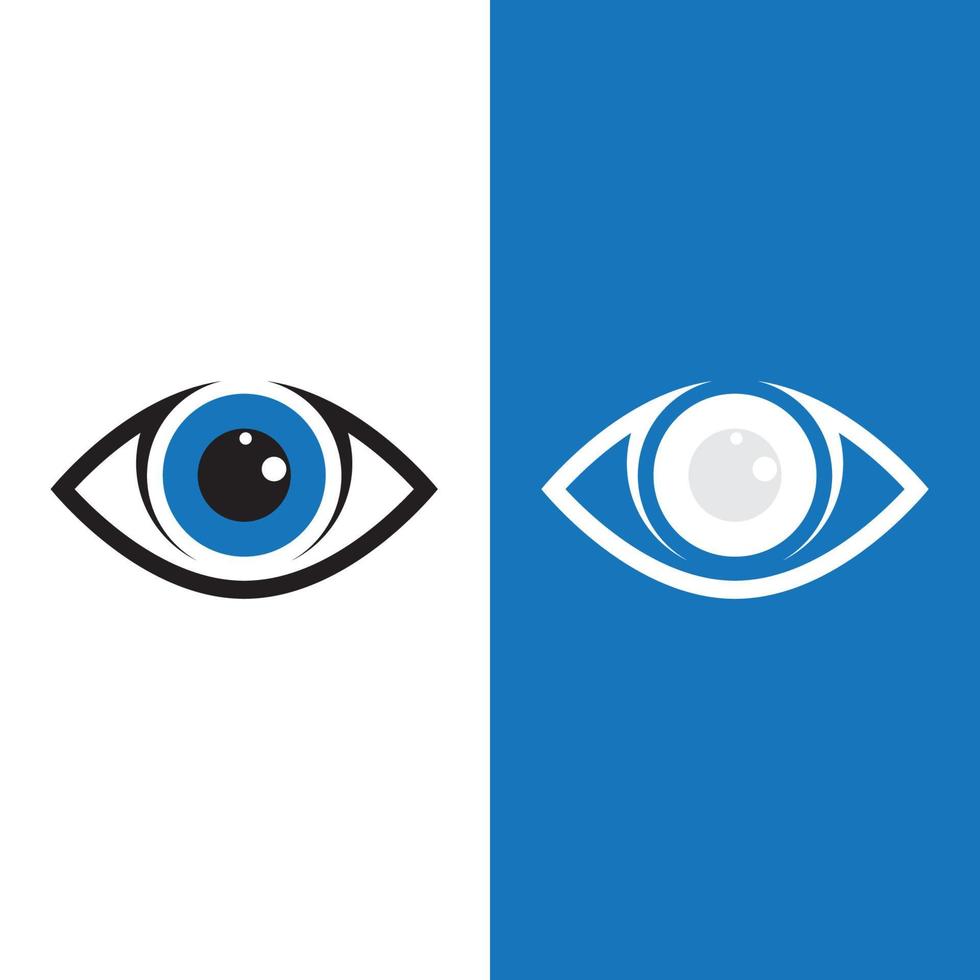 diseño de logotipo de vector de cuidado de los ojos