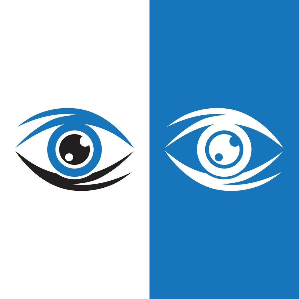 diseño de logotipo de vector de cuidado de los ojos