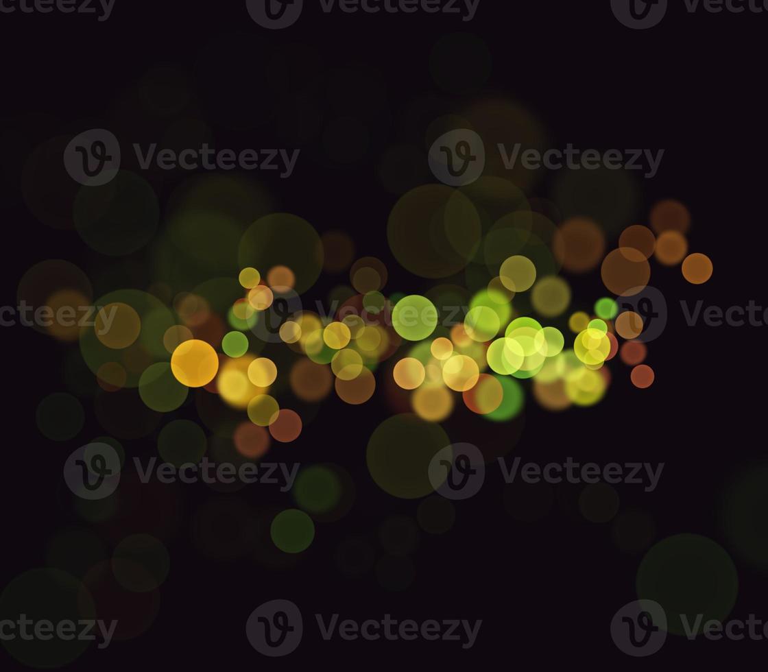 Golden yellow bokeh background  There is a sparkle of lights, Christmas and New Year party ideas. photo
