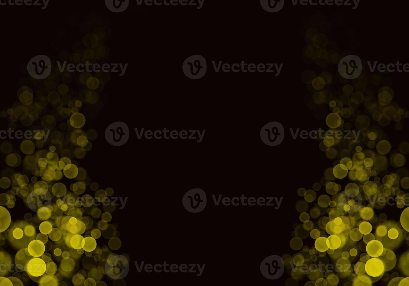 Golden yellow bokeh background  There is a sparkle of lights, Christmas and New Year party ideas. photo