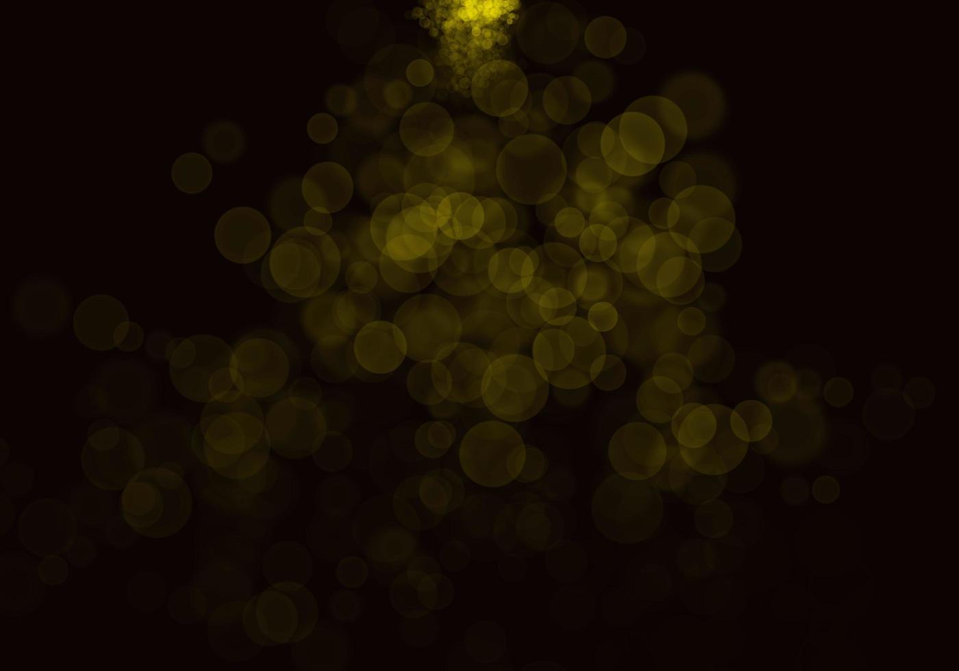 fondo bokeh amarillo dorado hay un destello de luces, navidad e ideas para fiestas de año nuevo. foto