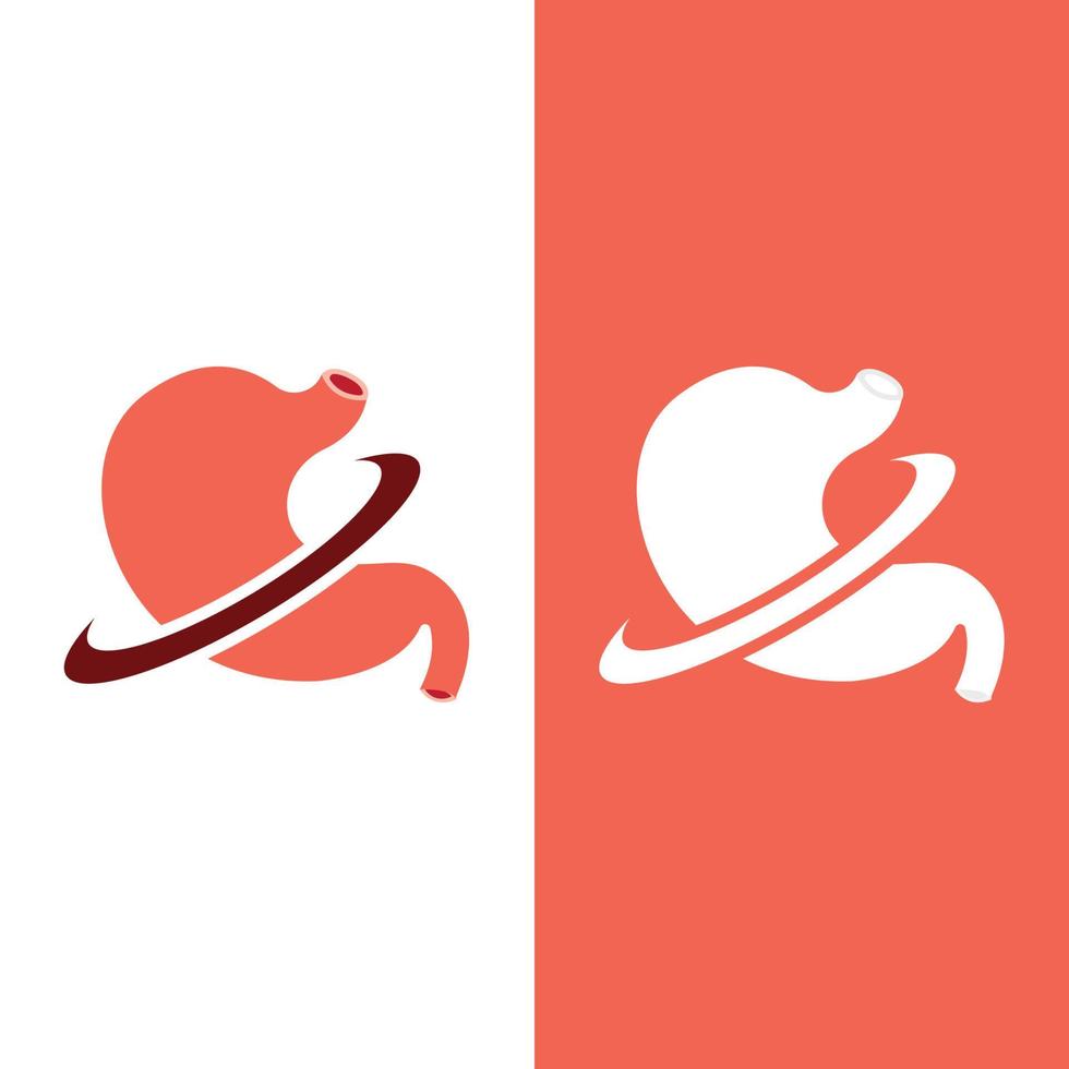 stomach care icon design concept vector