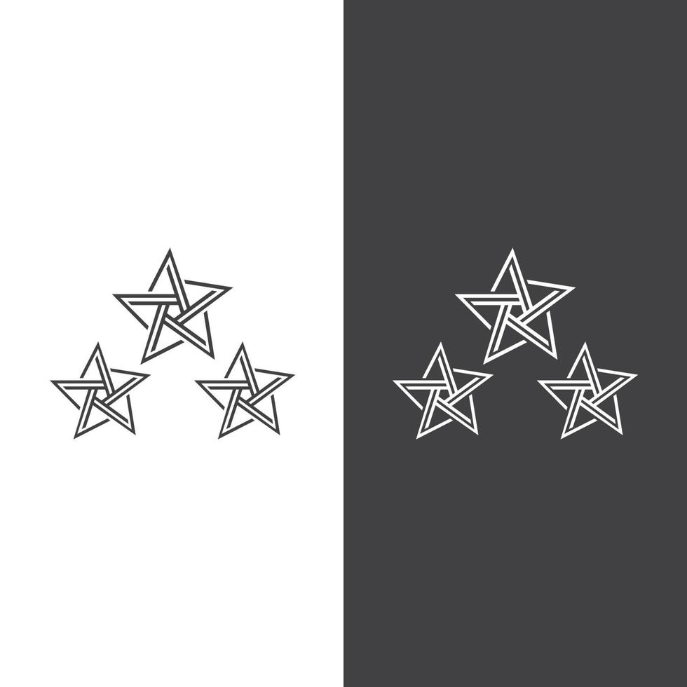 Star icon Template vector