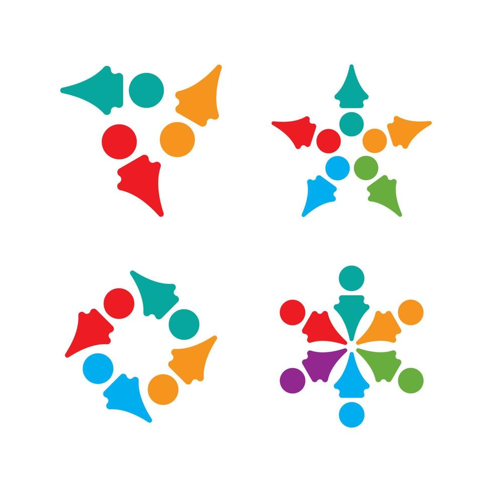 Community, network and social icon vector