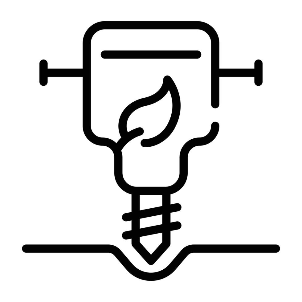 Trendy doodle icon of a drill vector