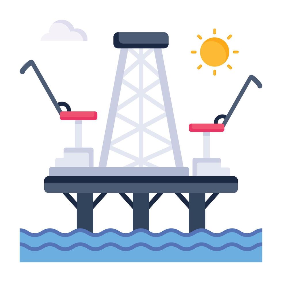 A water factory flat modern icon vector