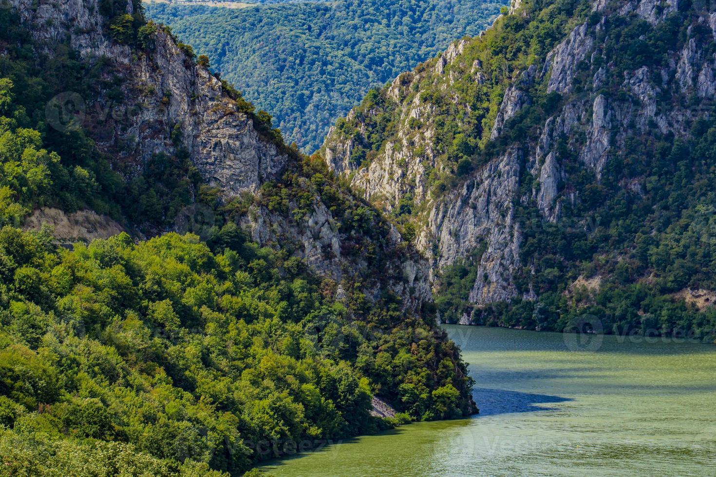 Danube gorge at Djerdap in Serbia photo