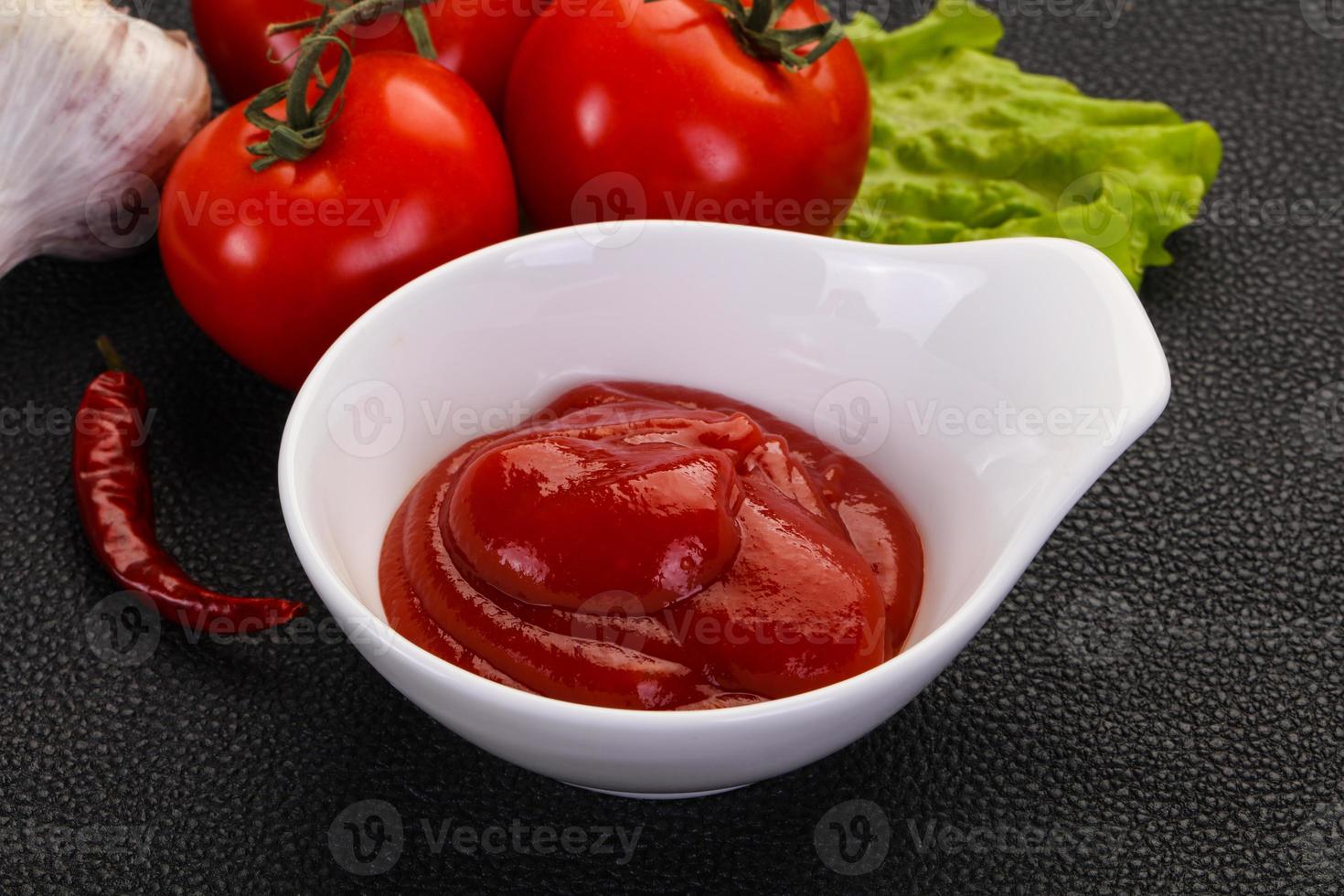 Tomato ketchup sauce photo