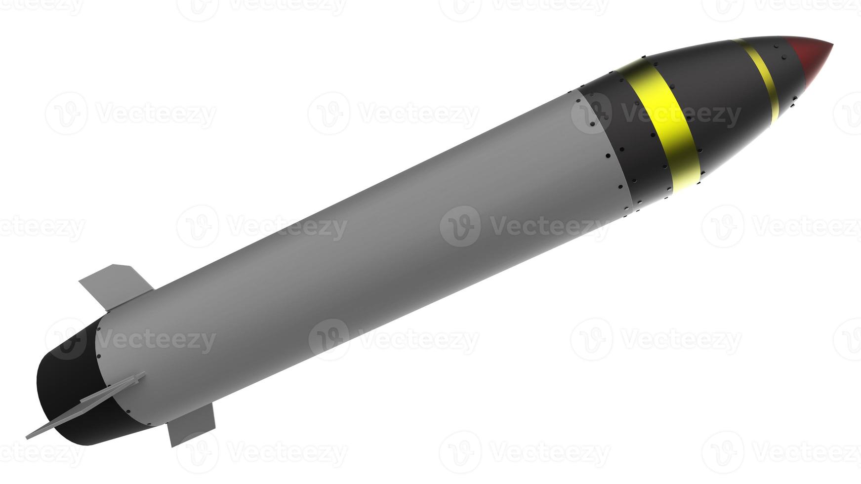 rocket missile war conflict ammo warhead nuclear militar weapon nuke 3d illustration spaceship photo